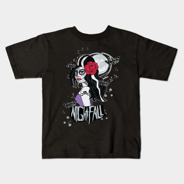 Nightfall Kids T-Shirt by LunaElizabeth